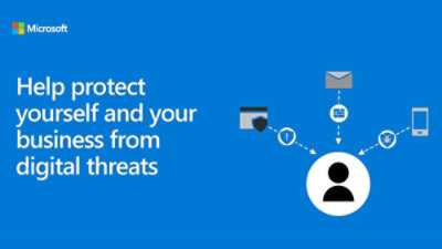 Message about protecting business from digital threats