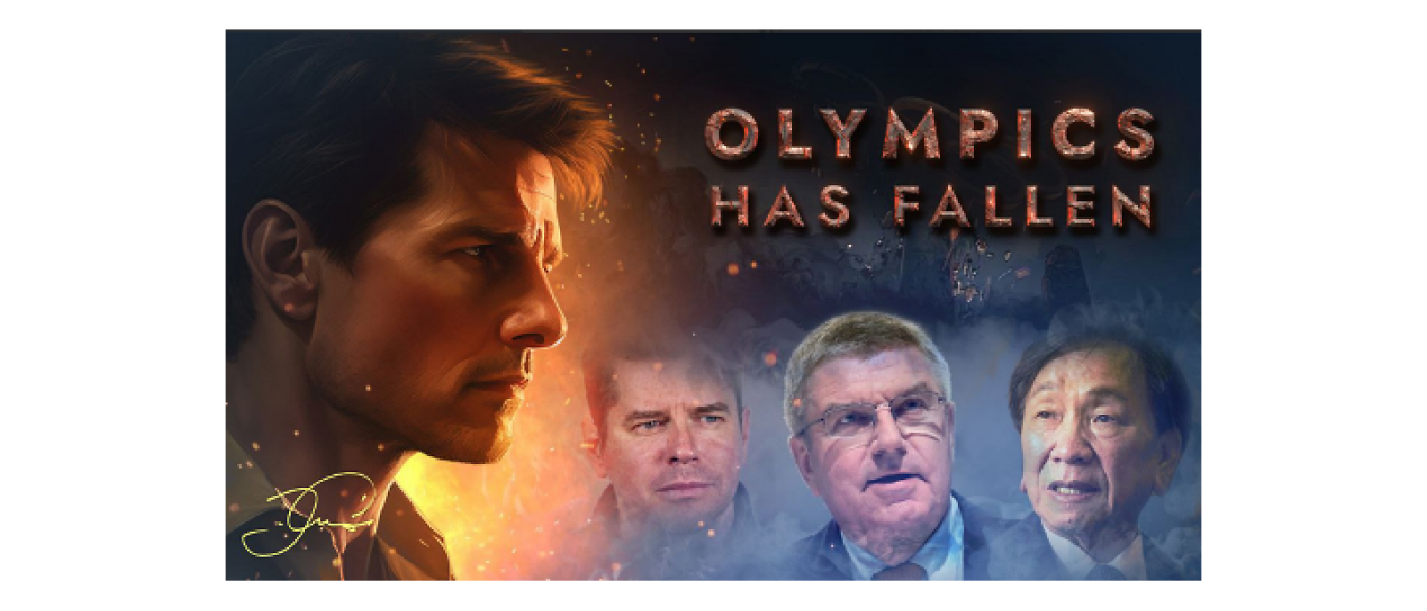 A visual from the fake documentary "Olympics Has Fallen." 