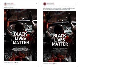 Statement supporting Black Lives Matter, condemning discrimination, police violence, advocating dignity, and safety