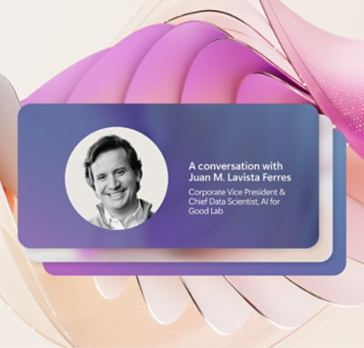 Profile card displaying a grayscale portrait of a men with the text.