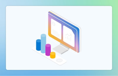 显示彩色图形的计算机屏幕。