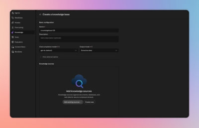 Capture d'écran d'un ordinateur montrant différentes bases de connaissances.