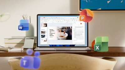 Et skærmbillede af Microsofts business intelligence-dashboard.