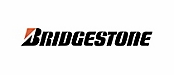 Bridgestone logo featuring black text and an orange and red stylized "b" to the left.