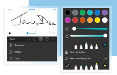 Capture d’écran montrant une palette de couleurs et un tableau de dessin