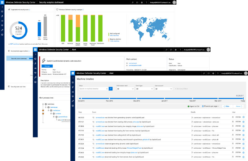 WDEG figure with three screenshots layered
