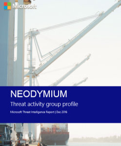 Threat activity group profile