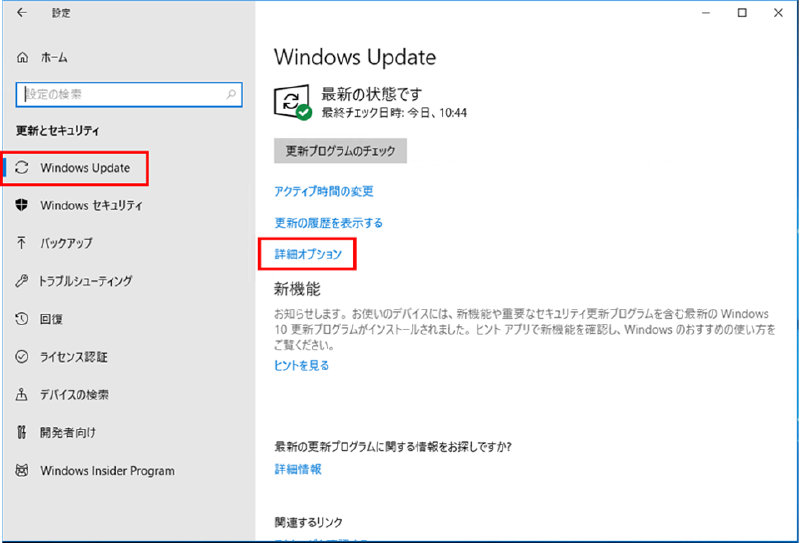 詳細オプション