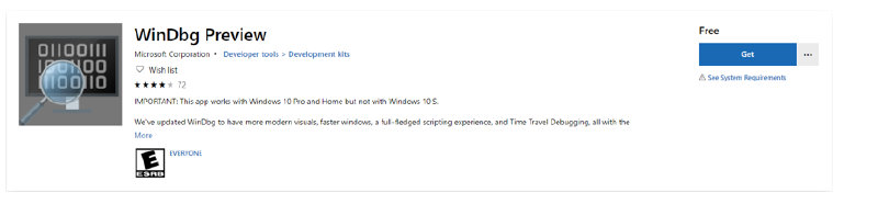 WinDbg preview download
