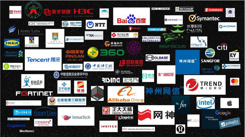 A bunch of company logos in one image