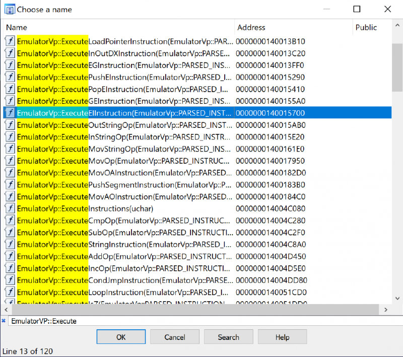 Choose a name emulator