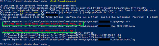 Test Proxy Logs