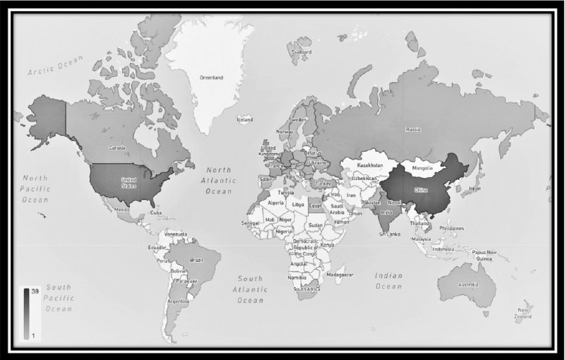 Image provided by HackerOne, global map
