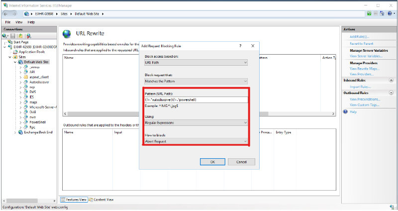 Request blocking form