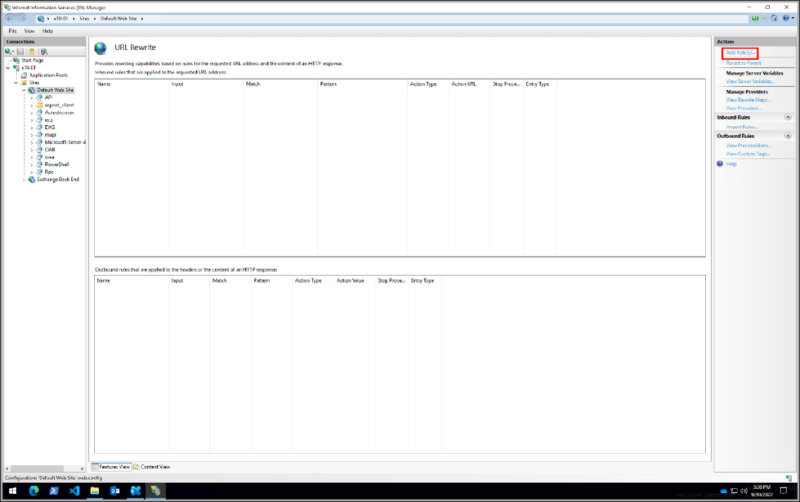 Highlighted Add rules