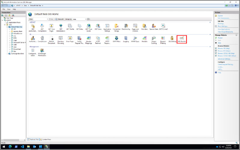 URL Rewrite を強調