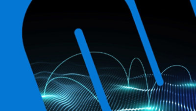 A blue line on a black background.