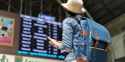 A person looking at a screen