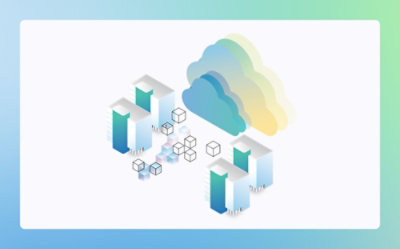 En gruppe mapper i forskjellige farger