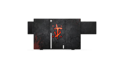 Uitgevouwen weergave Xbox Series X-wrap – DOOM: The Dark Ages
