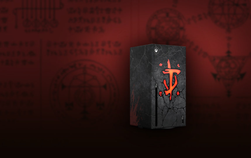 Microsoft Xbox Series X Console Wrap – DOOM: The Dark Ages Limited Edition – Rigid Plastic Skin
