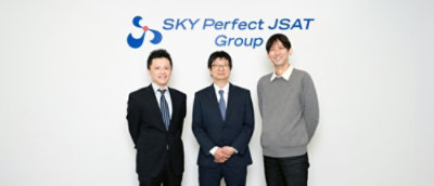 Group photo: From left: Mr. Kobayashi, Mr. Asomura, Mr. Sugita.