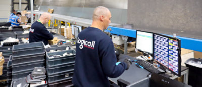 Employees working.