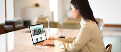 A person using a computer