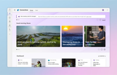 Connections: Feed, Dashboard, Facility Guidelines, Carbon Neutral Goals, Managing Stress, Labor Day September 2024
