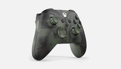 Vista angolare anteriore sinistra del controller Wireless per Xbox - Nocturnal Vapor Special Edition.