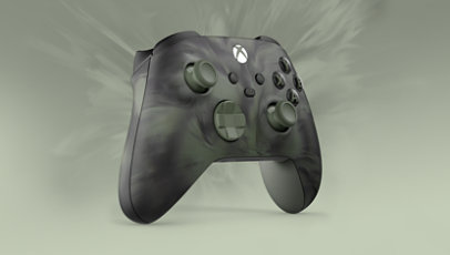 Front left angle of the Xbox Wireless Controller – Nocturnal Vapor Special Edition.