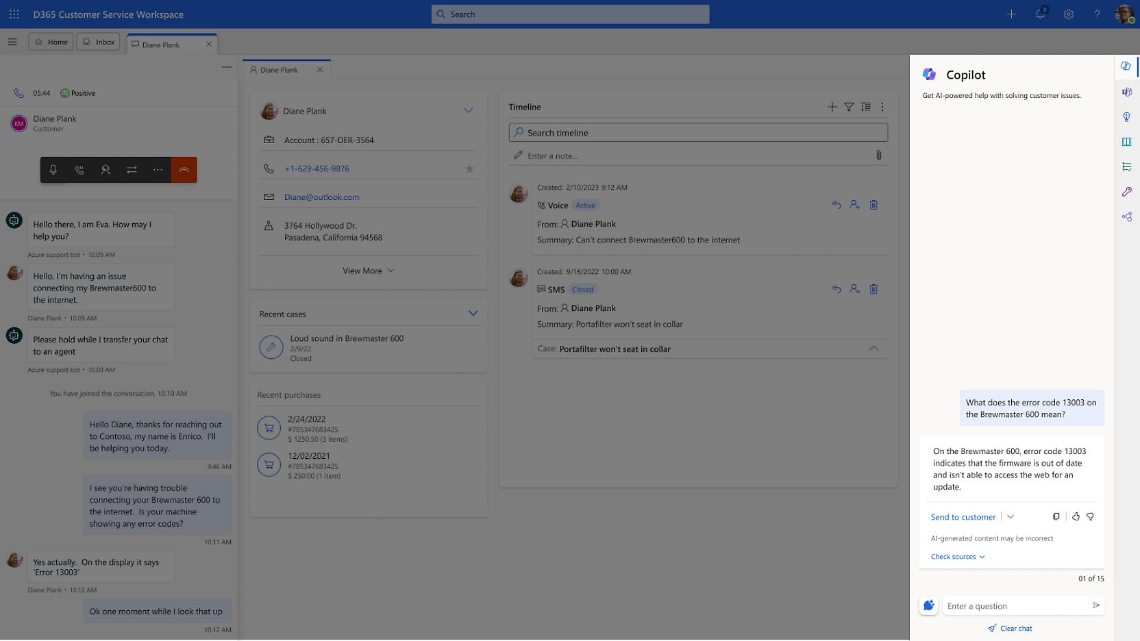 Zrzut ekranu przedstawiający widok zadania na platformie Azure.