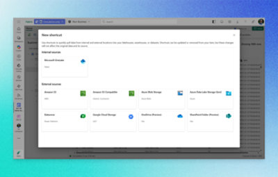 Screenshot of a computer screen showing Finance Lakehouse