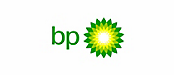 BP logo, millel on valgel taustal väiketähtede kõrval roheline ja kollane lillelaadne kujundus.