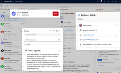 Screenshot of a customer relationship management (CRM) software interface showing customer details