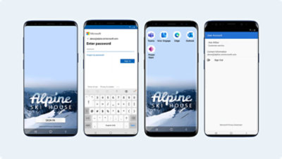 Samsung Galaxy S9 en S9 Plus met het wachtwoord 'alpine'.