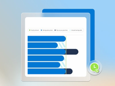 A screenshot of a computer displaying savings plan options and optimization tips.