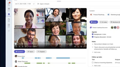 A group of people on a video call.