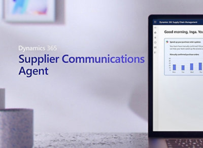 Half laptop screen and Dyanamic 365 text.