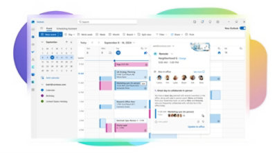 Screen showing Outlook Calendar Event details
