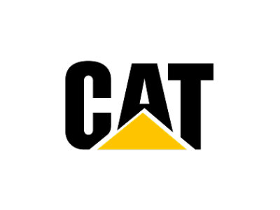 A black and yellow logo with the text CAT.