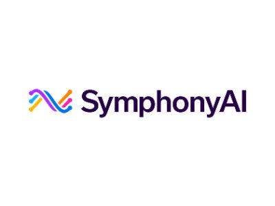 A logo with colorful letters spelling SymphonyAI.
