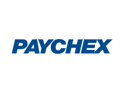 Logo of Paychex in blue lettering on a white background.