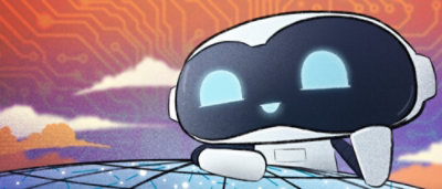 A cartoon of a robot.