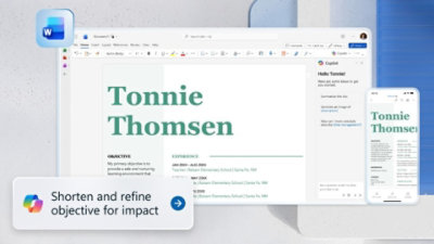 Mobile and desktop displays of a document on brand loyalty in Word