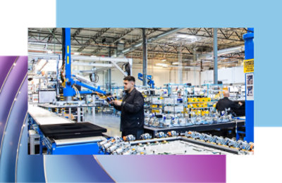 A man working in a factory.