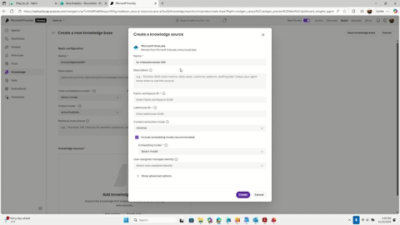 A screenshot of a computer screen displaying connect to microsoft onelake.