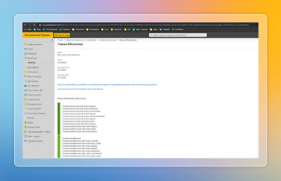 Feature effectiveness in Personalizer