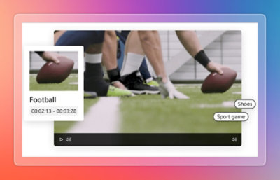 Football players lining up at the start of a play