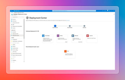 Azure Deployment Center with CI/CD options.